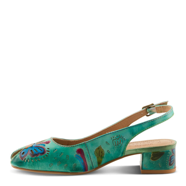 L'ARTISTE STREETPEEP WOMEN SLINGBACK - Mint Green Multi