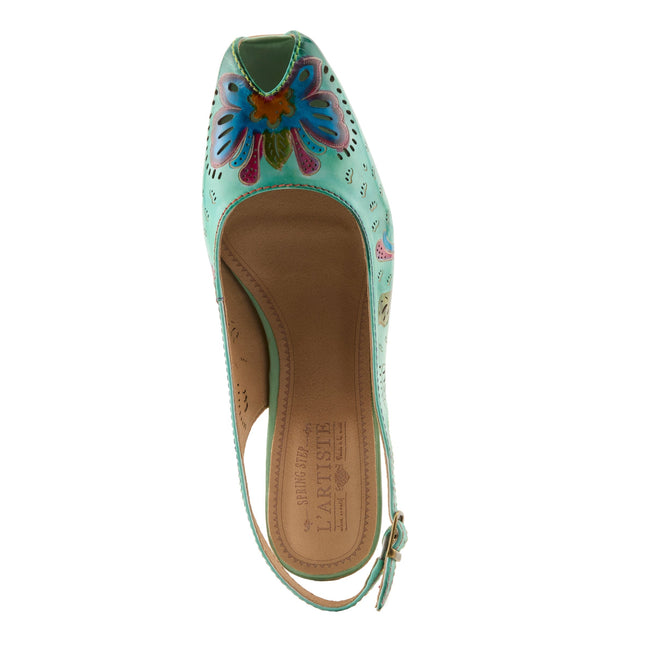 L'ARTISTE STREETPEEP WOMEN SLINGBACK - Mint Green Multi