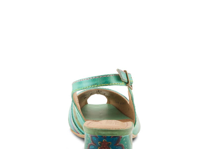 L'ARTISTE STREETPEEP WOMEN SLINGBACK - Mint Green Multi