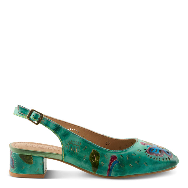L'ARTISTE STREETPEEP WOMEN SLINGBACK - Mint Green Multi