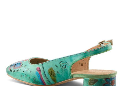 L'ARTISTE STREETPEEP WOMEN SLINGBACK - Mint Green Multi