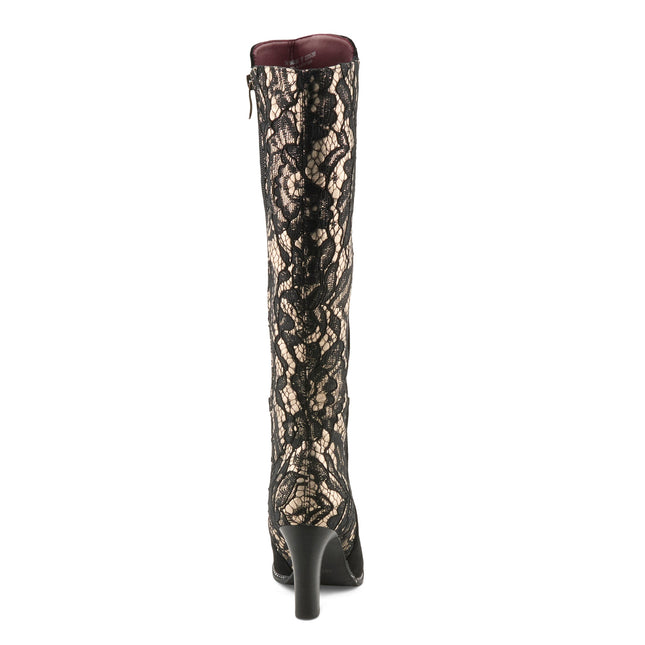 L'ARTISTE SULTANA WOMEN BOOTS  - Black Multi Suede