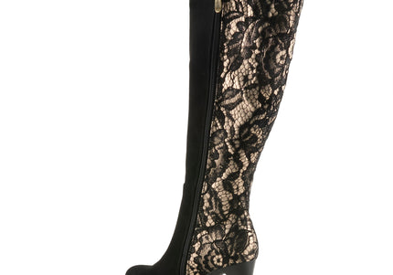 L'ARTISTE SULTANA WOMEN BOOTS  - Black Multi Suede
