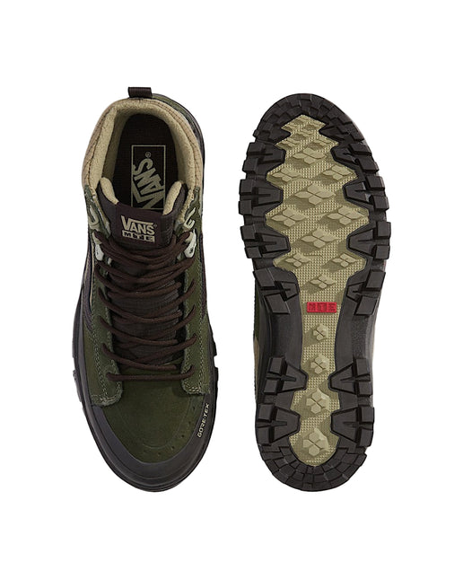 VANS U MTE™ SK8-HI® GORE-TEX® INSULATED UNISEX BOOTS - Dark Green / Dark Brown