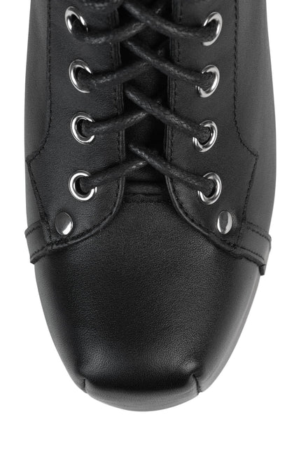 JEFFREY CAMPBELL SPIKE WOMENS BOOTS - Black Silver