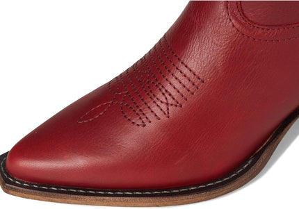 STEVE MADDEN ALBANY WOMEN BOOTS - Red Leather