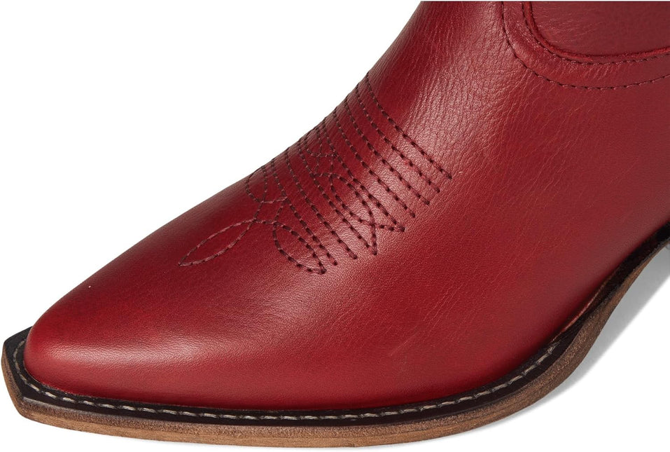 STEVE MADDEN ALBANY WOMEN BOOTS - Red Leather