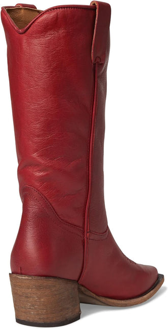 STEVE MADDEN ALBANY WOMEN BOOTS - Red Leather