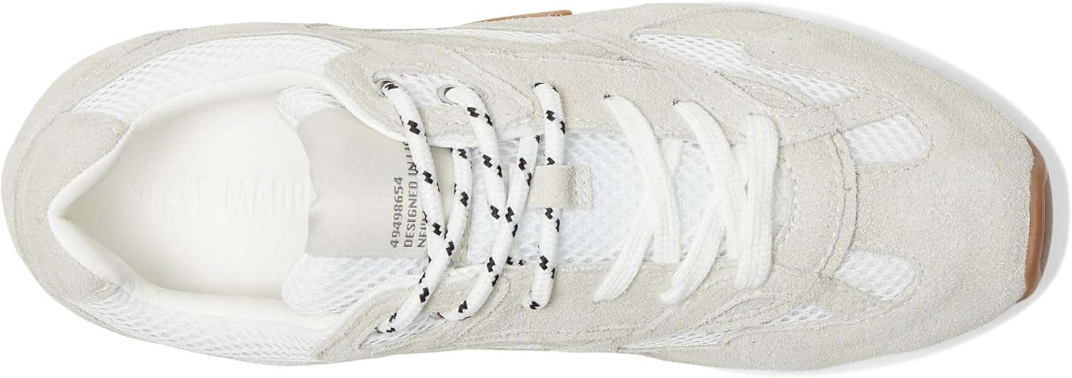 STEVE MADDEN AZIEL WOMEN SHOES - White Suede