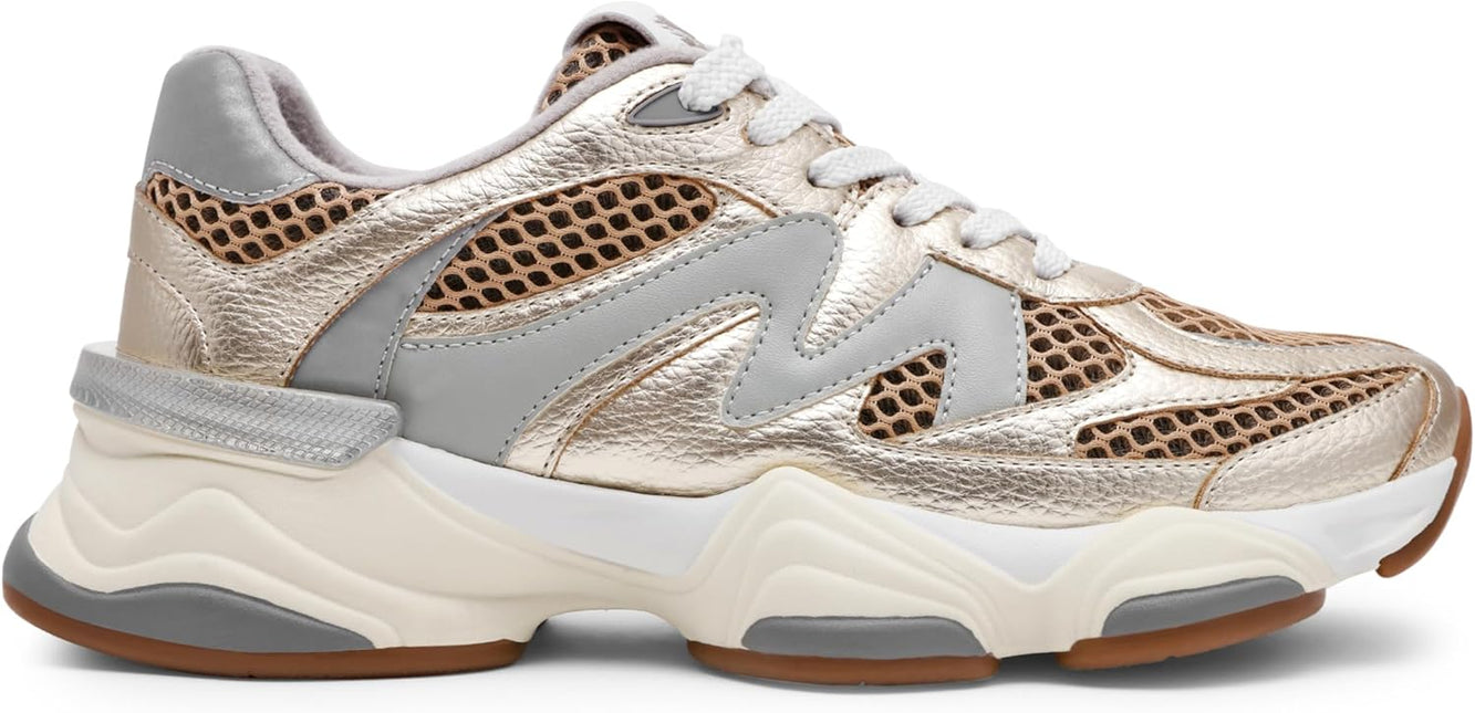 STEVE MADDEN SEBI WOMEN SNEAKERS - Gold Multi