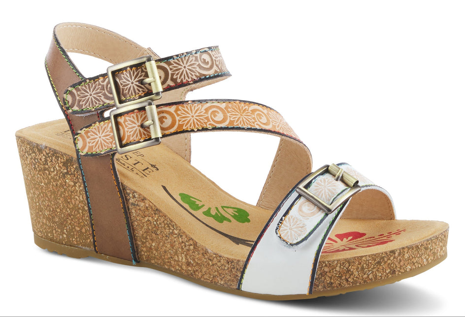 L'ARTISTE TANJA WOMEN SANDALS - White Multi