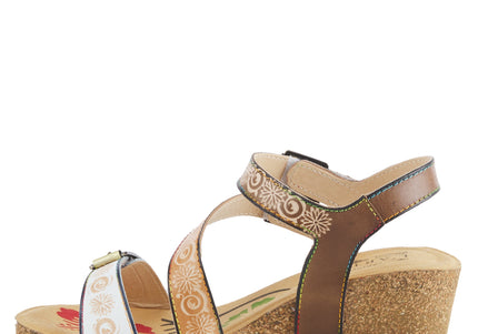 L'ARTISTE TANJA WOMEN SANDALS - White Multi