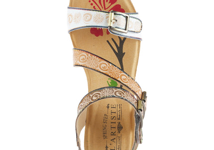 L'ARTISTE TANJA WOMEN SANDALS - White Multi