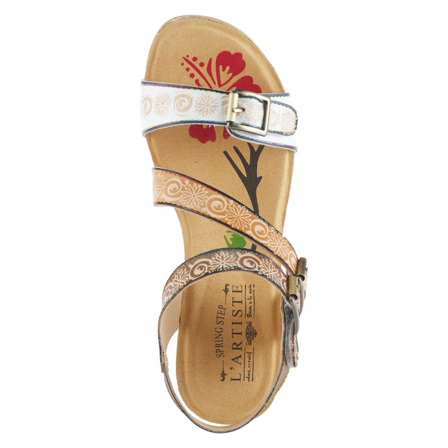 L'ARTISTE TANJA WOMEN SANDALS - White Multi