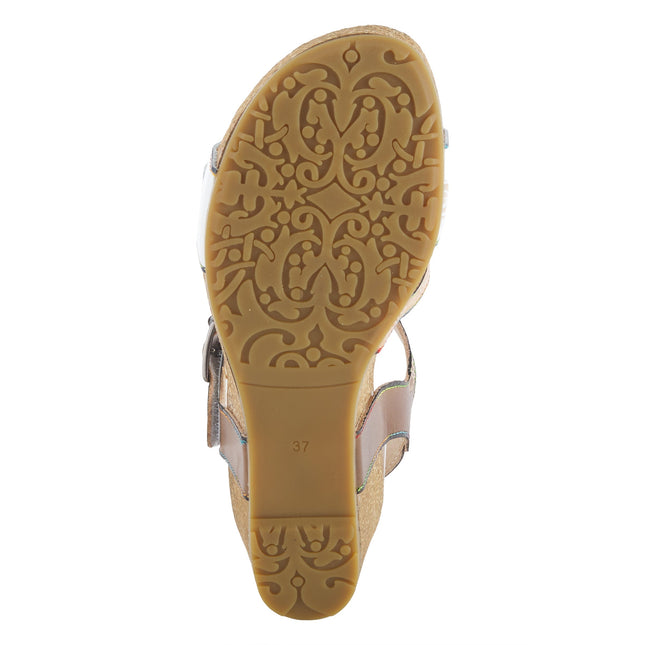 L'ARTISTE TANJA WOMEN SANDALS - White Multi