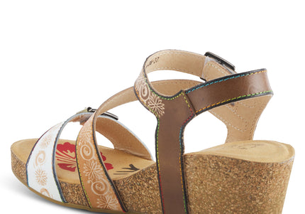 L'ARTISTE TANJA WOMEN SANDALS - White Multi