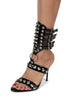 Black Patent Silver