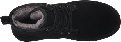 UGG M HARKLEY BLK SU WOOL LACE UP BOOT