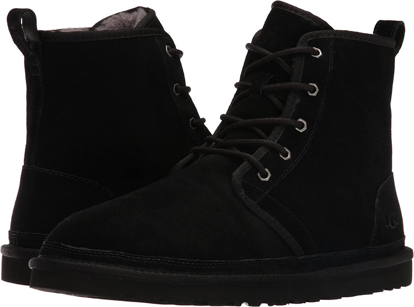 UGG M HARKLEY BLK SU WOOL LACE UP BOOT