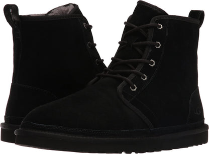 UGG M HARKLEY BLK SU WOOL LACE UP BOOT