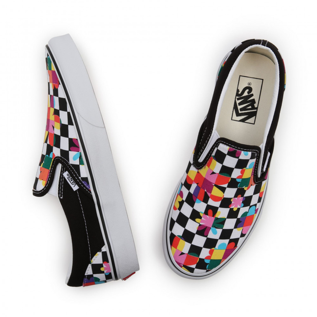 VANS Classic Slip On Floral Checkerboard NYCK - New York City Kicks