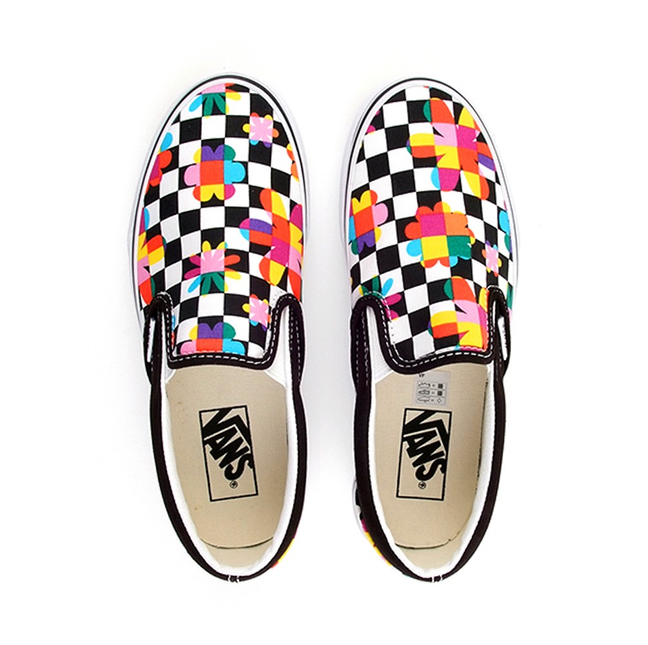 VANS Classic Slip On Floral Checkerboard NYCK - New York City Kicks