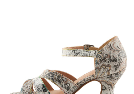 L'ARTISTE WALTZ-FLEUR WOMEN SANDALS - Grey Multi
