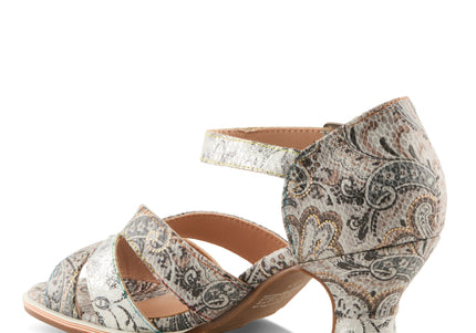 L'ARTISTE WALTZ-FLEUR WOMEN SANDALS - Grey Multi