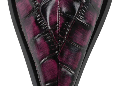 JEFFREY CAMPBELL STUNNA WOMENS BOOTS - Wine Black Croco