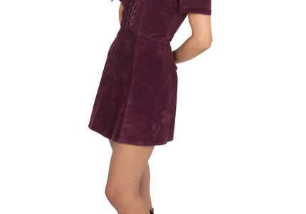 JEFFREY CAMPBELL STUNNA WOMENS BOOTS - Wine Black Croco