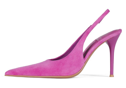 JEFFREY CAMPBELL YOU-WISH WOMEN MULES Magenta Suede