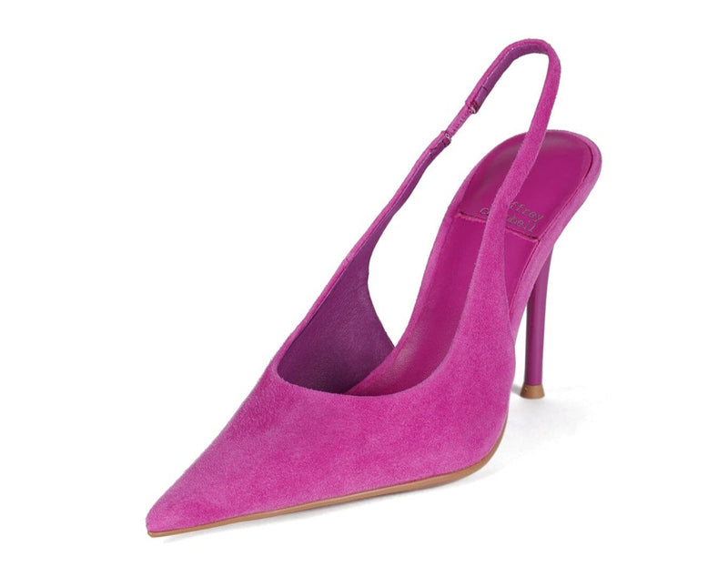 JEFFREY CAMPBELL YOU-WISH WOMEN MULES Magenta Suede