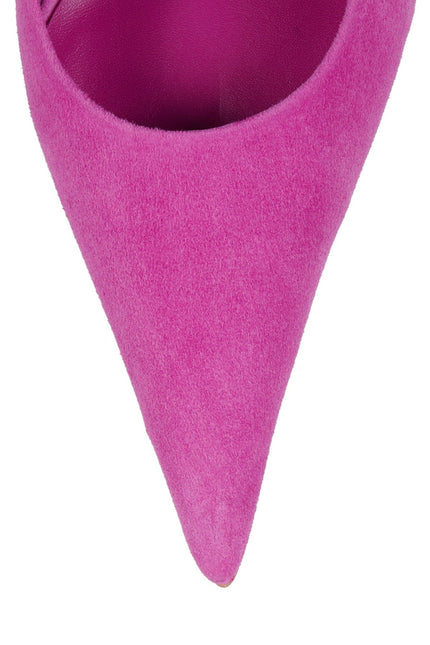 JEFFREY CAMPBELL YOU-WISH WOMEN MULES Magenta Suede