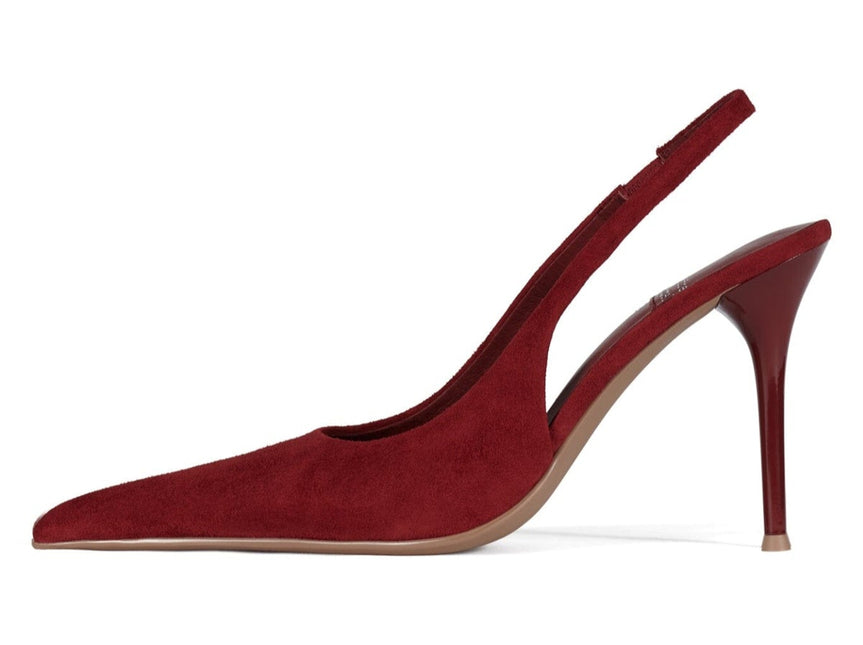 JEFFREY CAMPBELL YOU-WISH WOMEN MULES Red Suede