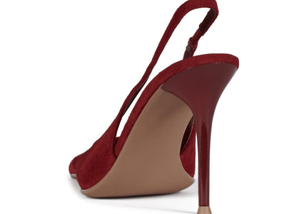 JEFFREY CAMPBELL YOU-WISH WOMEN MULES Red Suede