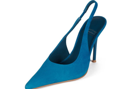 JEFFREY CAMPBELL YOU-WISH WOMEN MULES Turquoise Suede