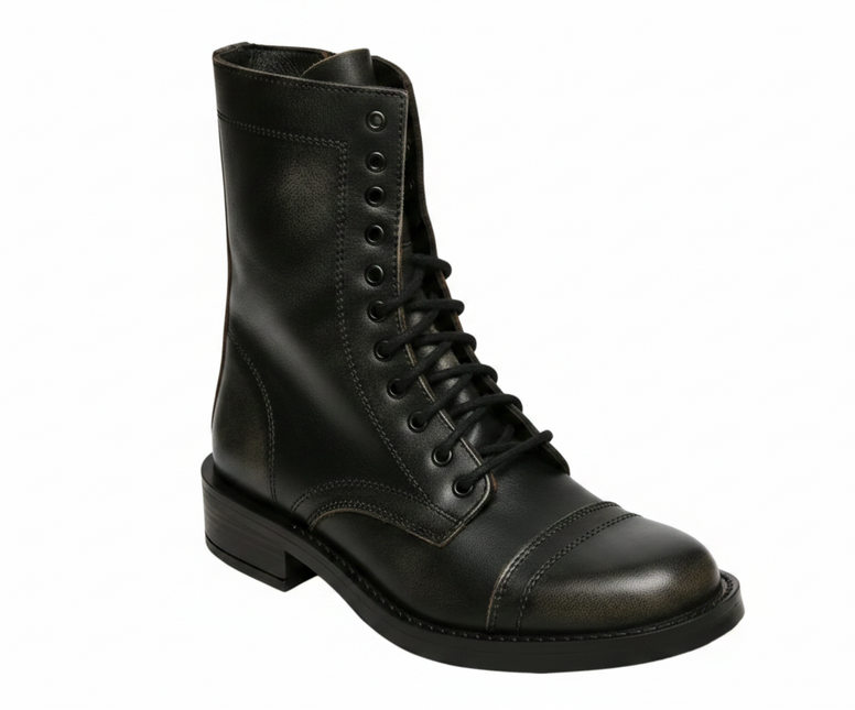 STEVE MADDEN YUKON WOMEN BOOTS - Black Leather