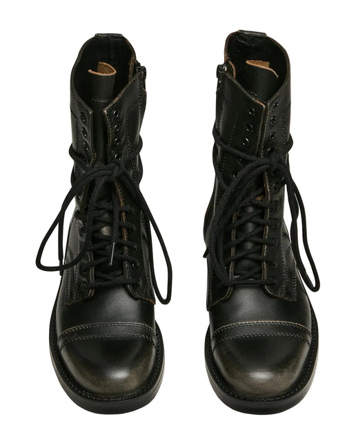 STEVE MADDEN YUKON WOMEN BOOTS - Black Leather