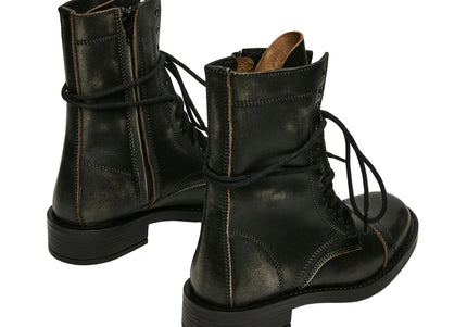 STEVE MADDEN YUKON WOMEN BOOTS - Black Leather
