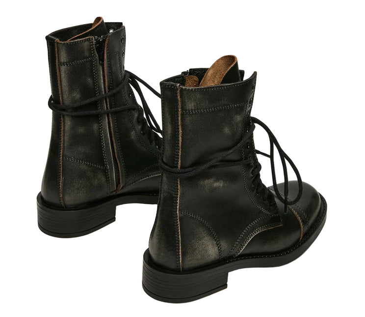 STEVE MADDEN YUKON WOMEN BOOTS - Black Leather