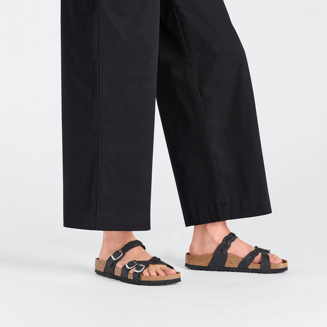 BIRKENSTOCK FRANCA BRAID OILED LEATHER WOMEN SANDALS