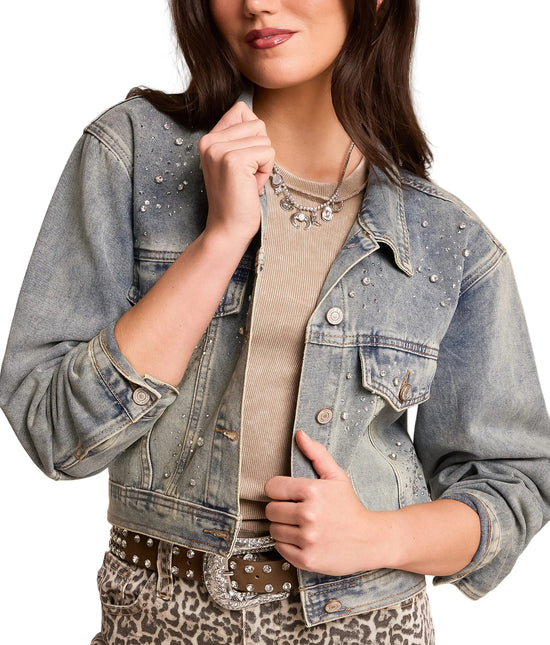 AZALEA WANG ARENDELLE WOMEN COATS - Denim