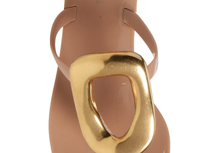 JEFFREY CAMPBELL LINQUES-J Women Sandals - Beige Shiny Gold