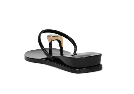 JEFFREY CAMPBELL BALIA Women Sandals - Black Shiny Clear
