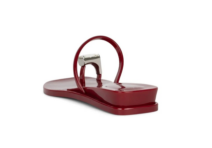 JEFFREY CAMPBELL BALIA Women Sandals - Red Shiny Clear