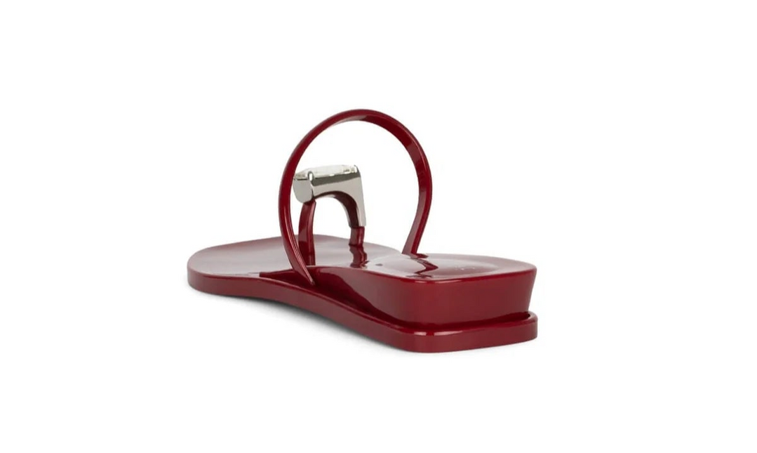 JEFFREY CAMPBELL BALIA Women Sandals - Red Shiny Clear