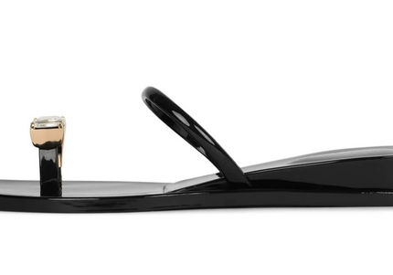 JEFFREY CAMPBELL BALIA Women Sandals - Black Shiny Clear