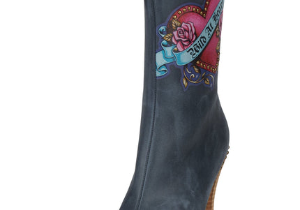 JEFFREY CAMPBELL BE-BOLD-ST Blue Brush Wild Combo