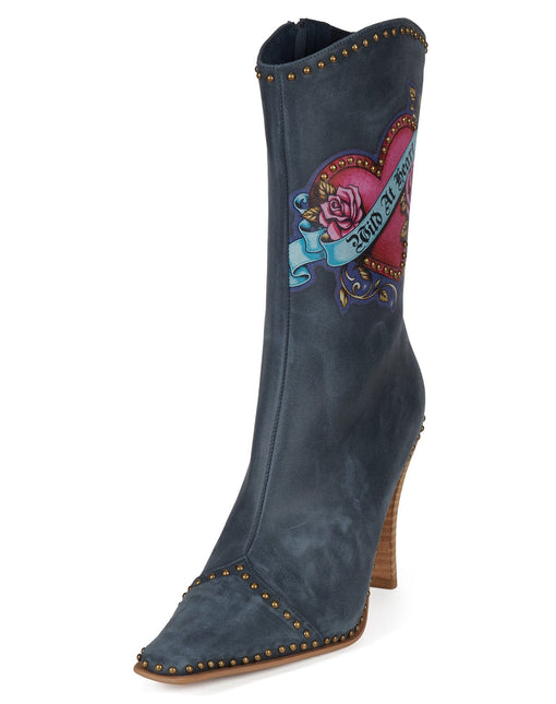 JEFFREY CAMPBELL BE-BOLD-ST Blue Brush Wild Combo