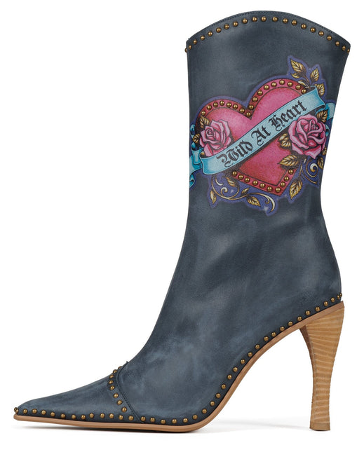 JEFFREY CAMPBELL BE-BOLD-ST Blue Brush Wild Combo